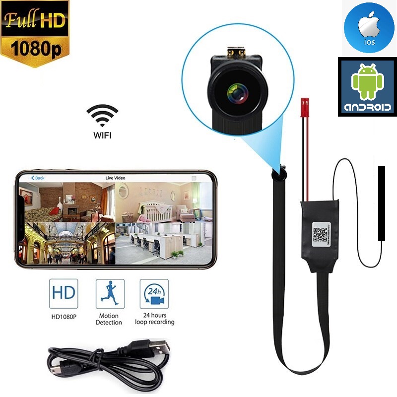 Miniature WiFi Spy Camera HD Video Recorder with Motion Sensor + Much More. NEW