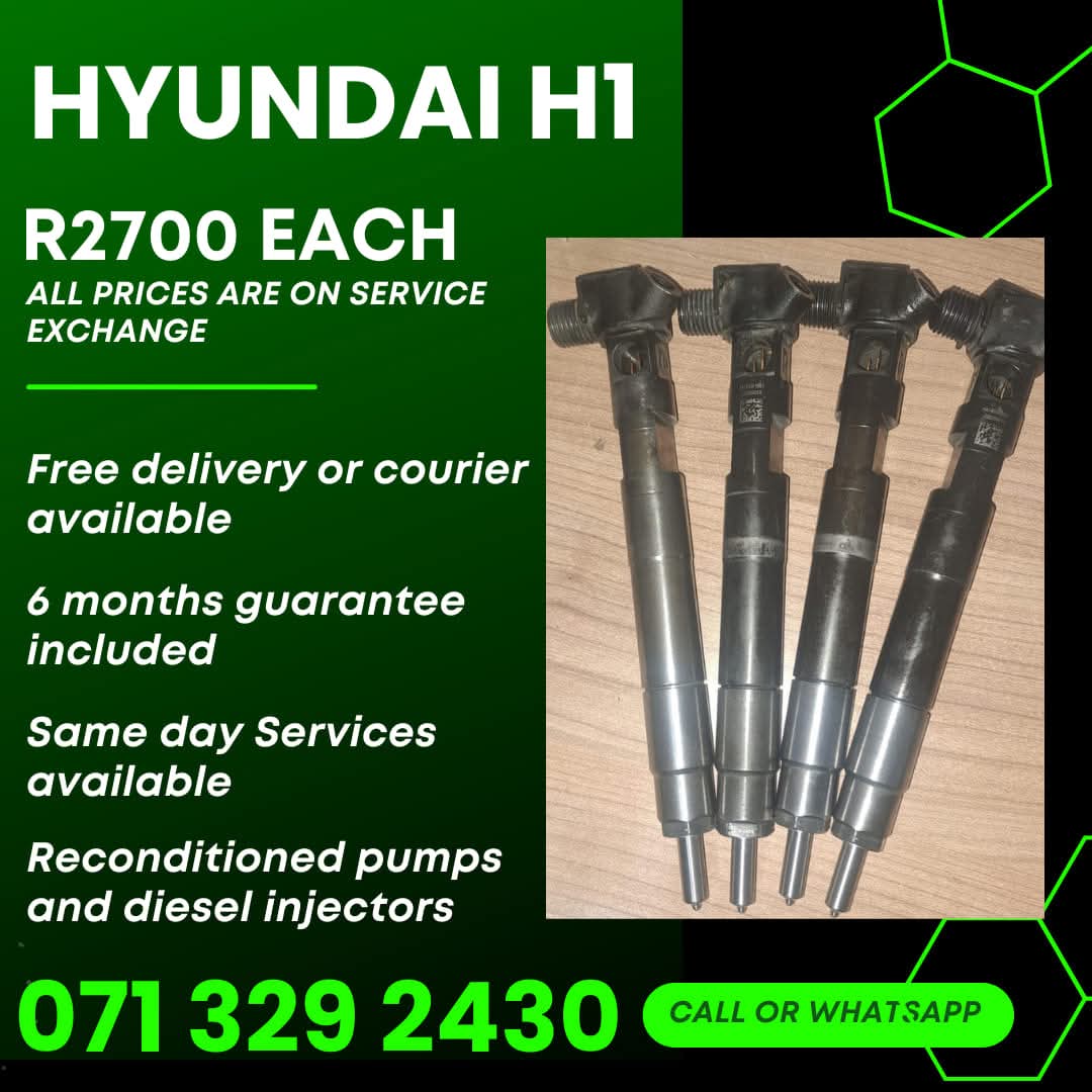 HYUNDAI H1 INJECTORS FOR SALE WITH WARRANTY - Private Seller HYUNDAI H1 INJECTORS FOR SALE WITH WARRANTY - Private Seller