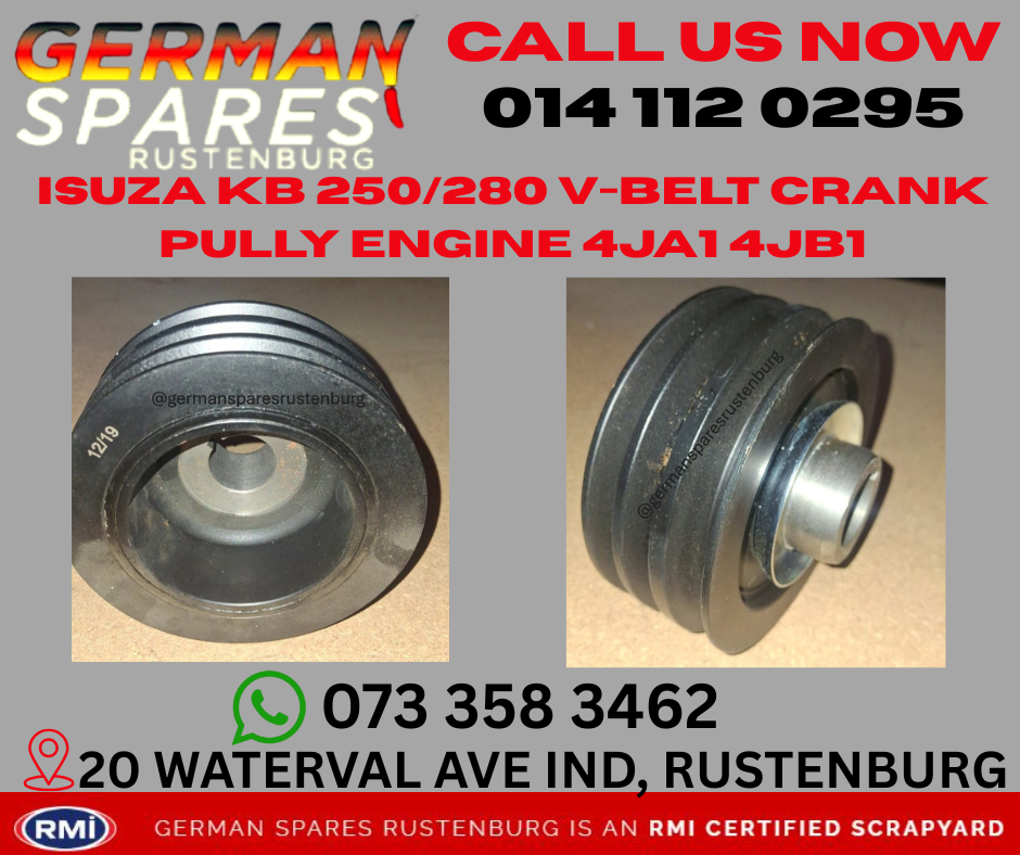 ISUZA KB 250/280 MULTI V-BELT CRANK PILLY ENGINE 4JA1/4JB1 FOR SALE