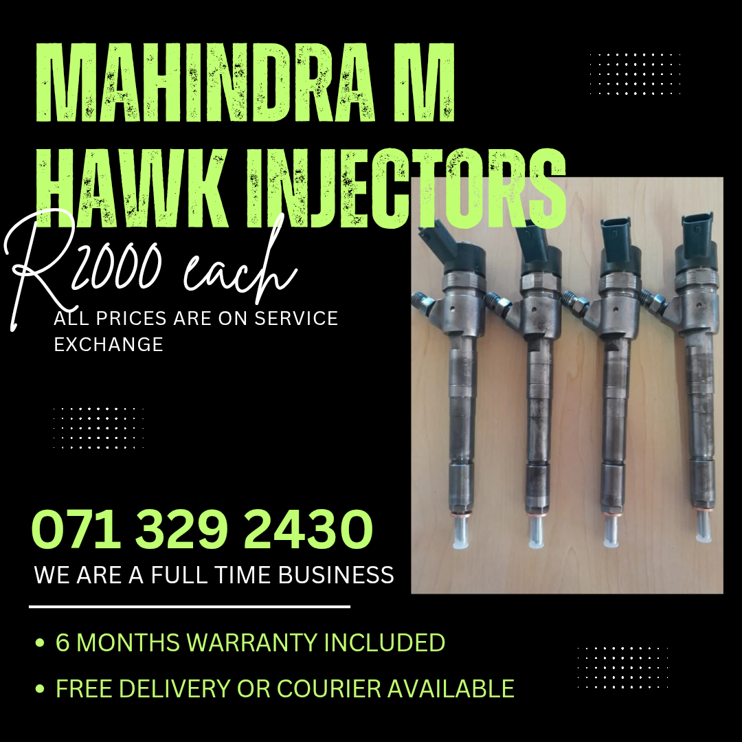 MAHINDRA MHAWK DIESEL INJECTORS FOR SALE WITH WARRANTY - Private Seller MAHINDRA MHAWK DIESEL INJECTORS FOR SALE WITH WARRANTY - Private Seller