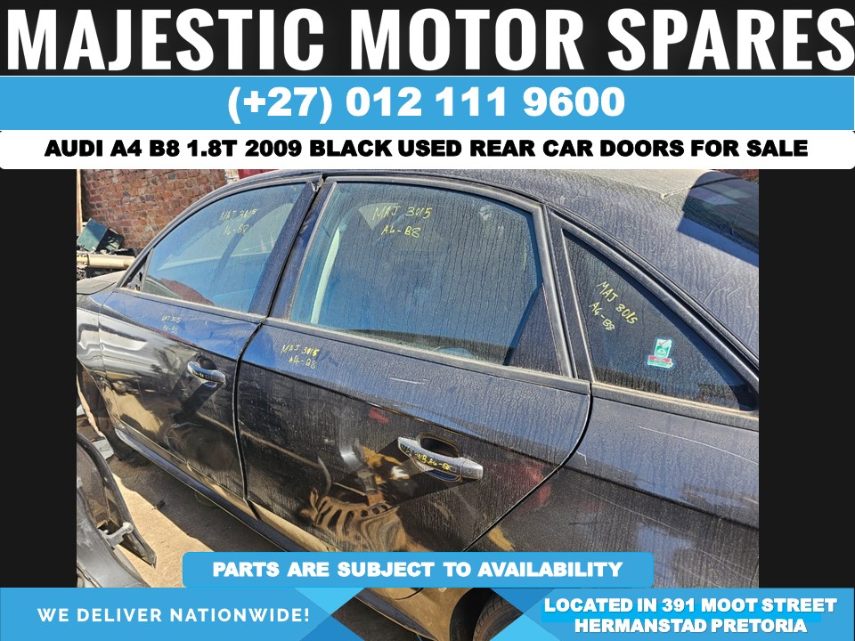 2009 Audi A4 B8 1.8T Black used doors for sale - Private Seller