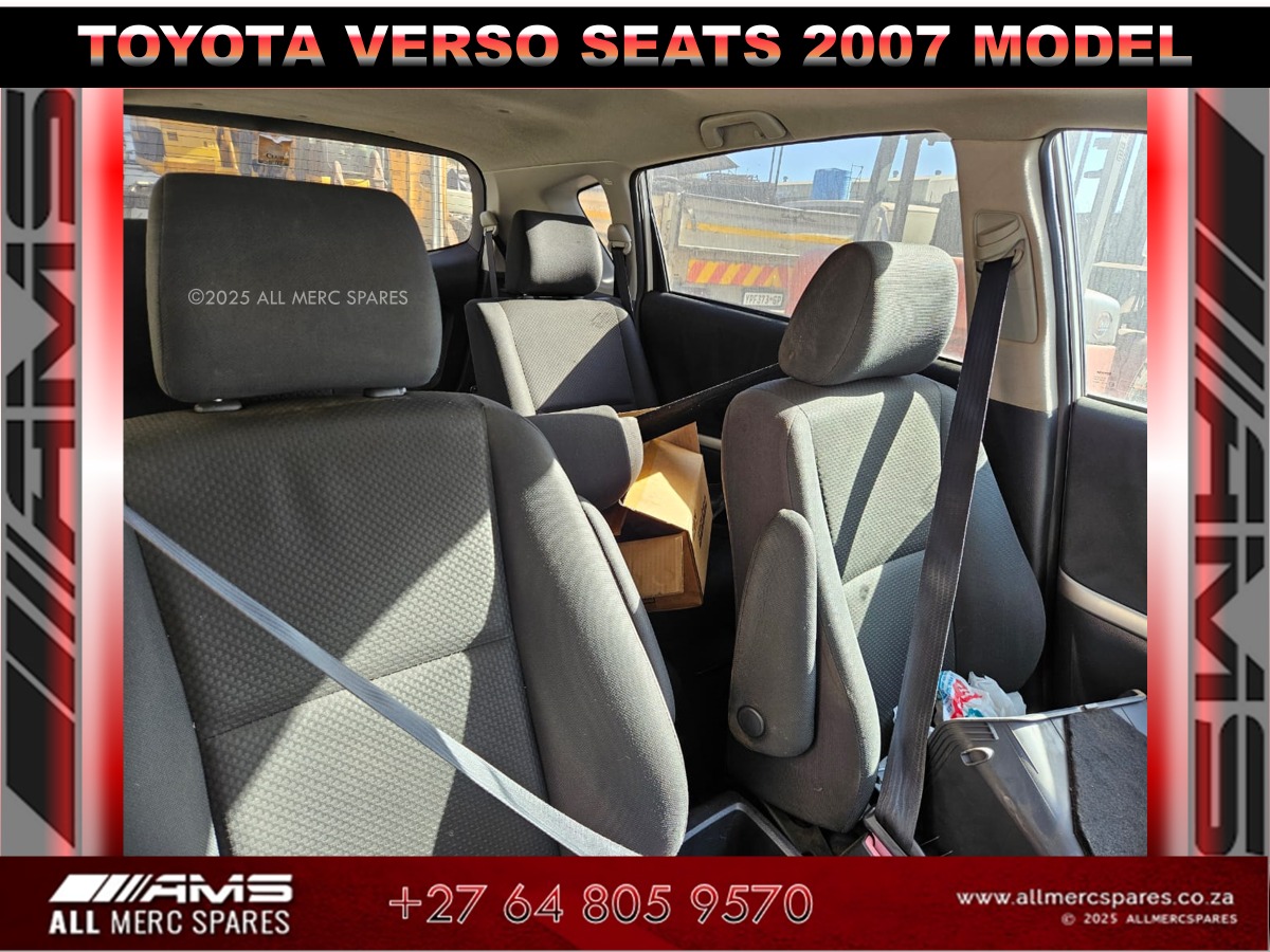 FOR SALE: Toyota Verso 2007 Seats – Comfortable - Private Seller FOR SALE: Toyota Verso 2007 Seats – Comfortable - Private Seller