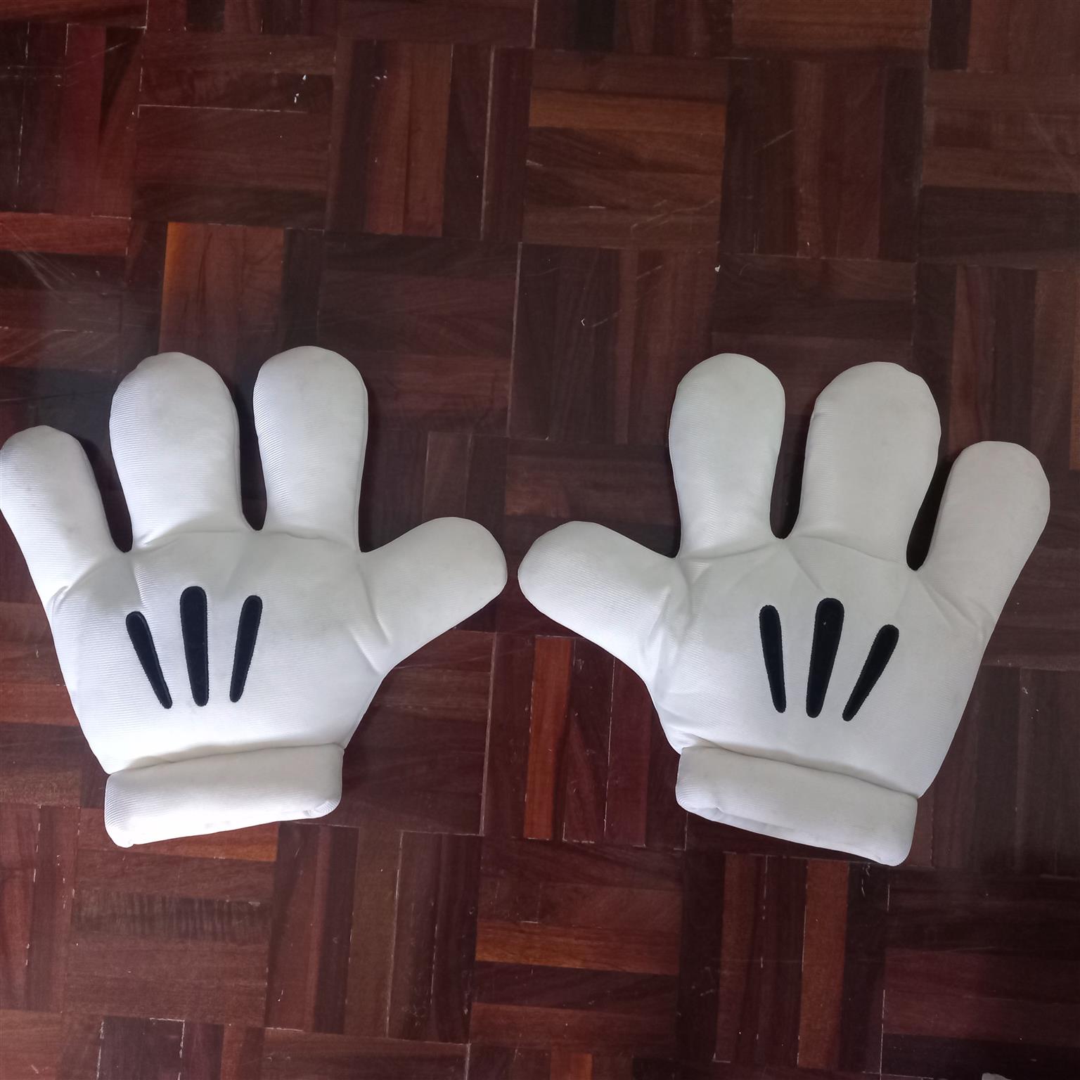 Disney character hat and gloves of Goofy the hound. Disney character hat and gloves of Goofy the hound.