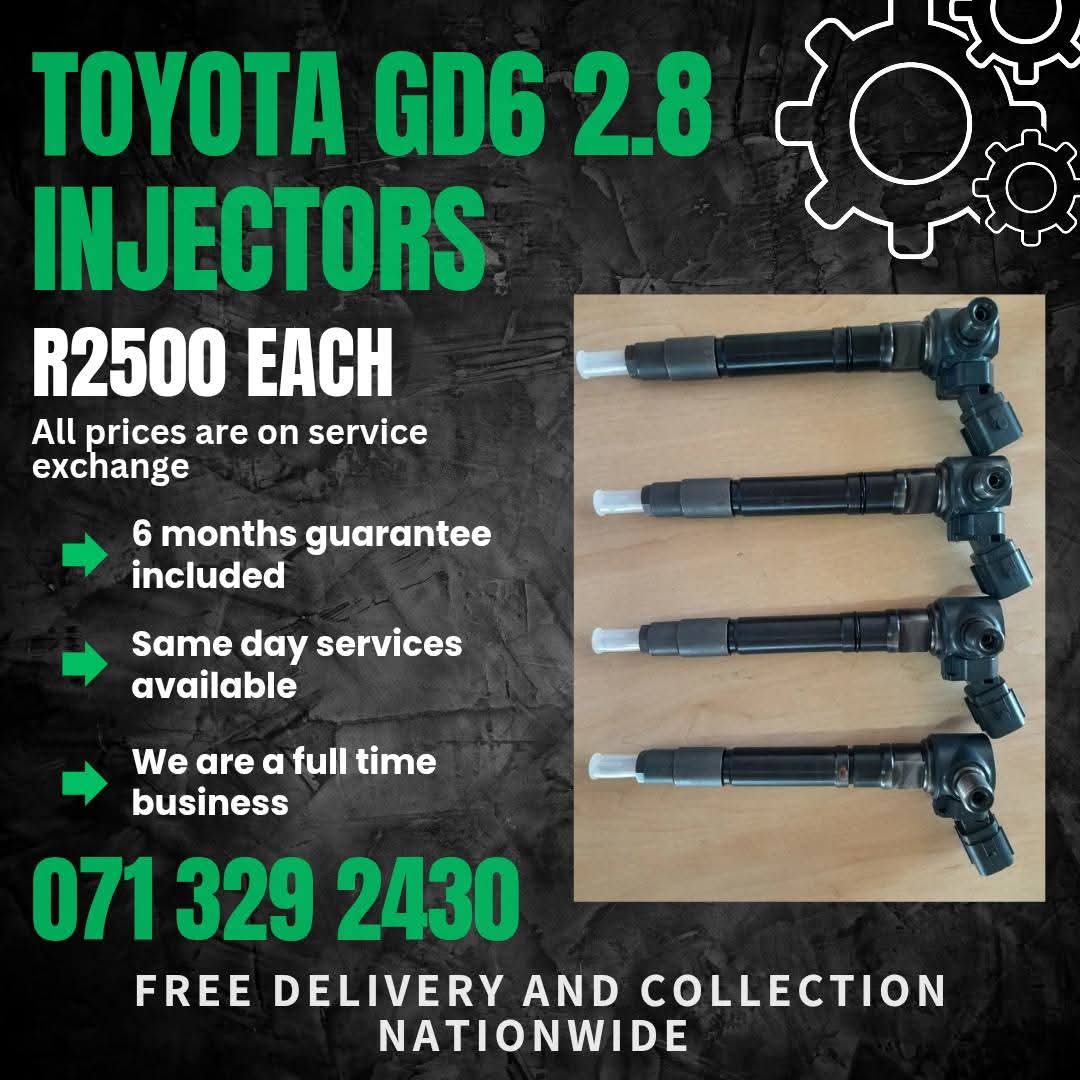 TOYOTA GD6 2.8 INJECTORS FOR SALE WITH WARRANTY - Private Seller TOYOTA GD6 2.8 INJECTORS FOR SALE WITH WARRANTY - Private Seller