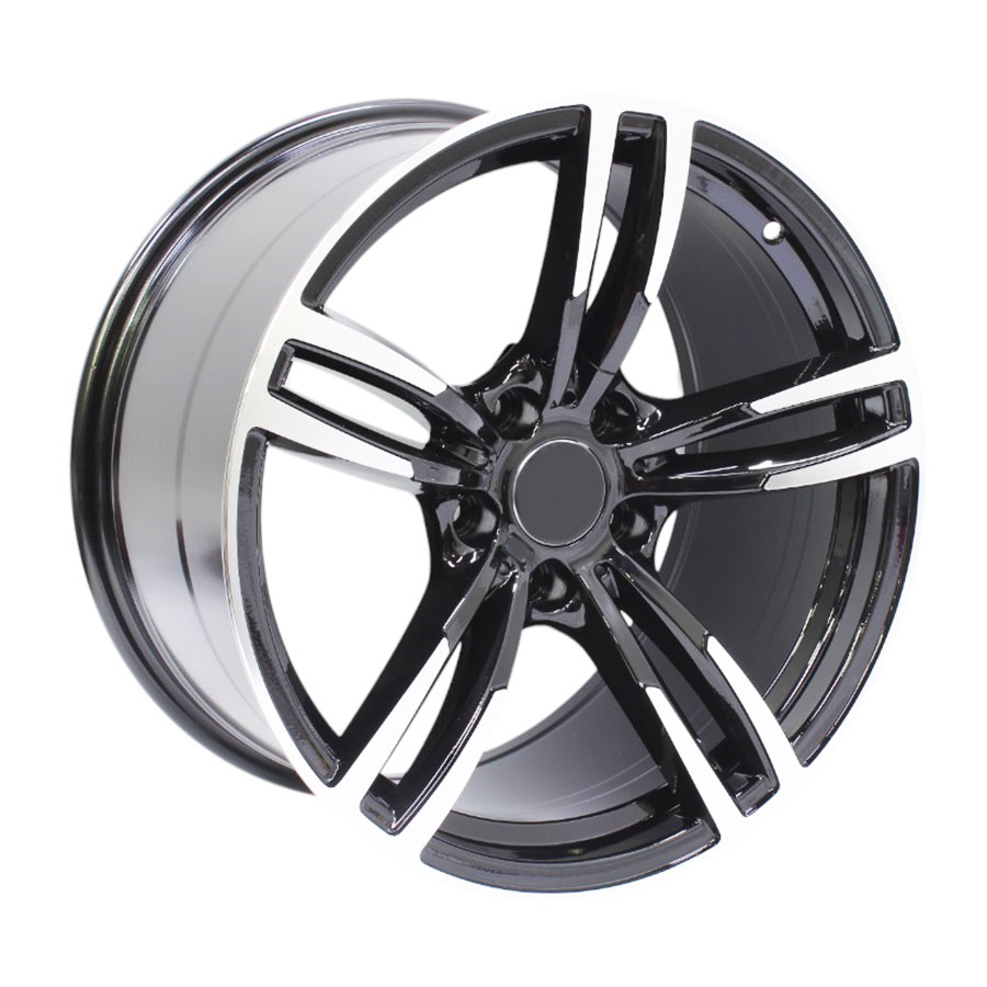 18″ GR206 5/120 Black Machine Face Narrow & Wide Alloy Wheels