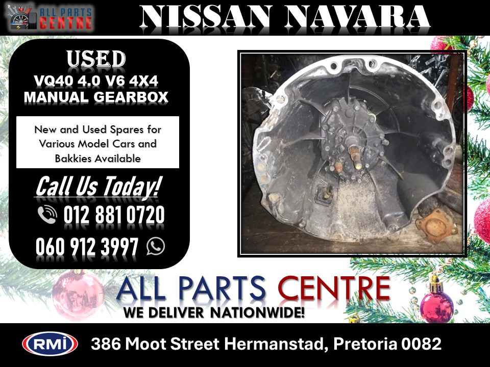 Nissan Navara Used VQ40 4.0 V6 4×4 Manual Gearbox for Sale Nissan Navara Used VQ40 4.0 V6 4×4 Manual Gearbox for Sale