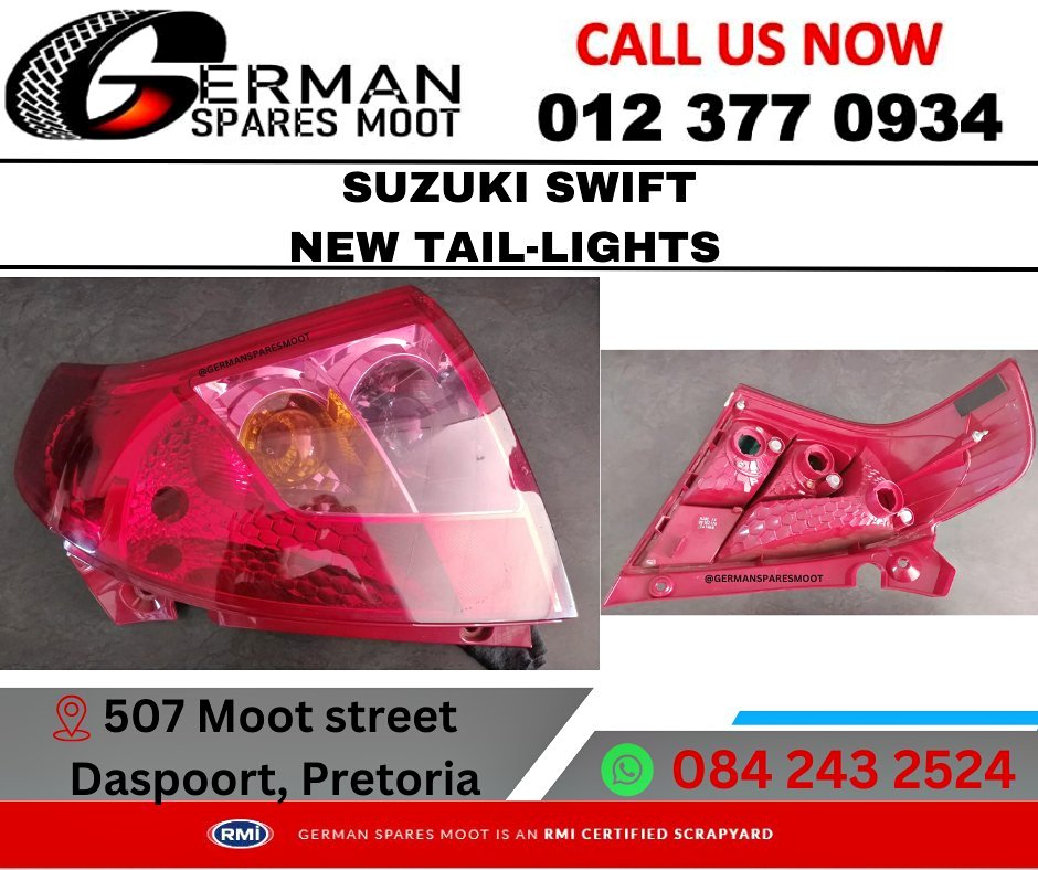 Suzuki Swift New Tail-Lights - Private Seller Suzuki Swift New Tail-Lights - Private Seller
