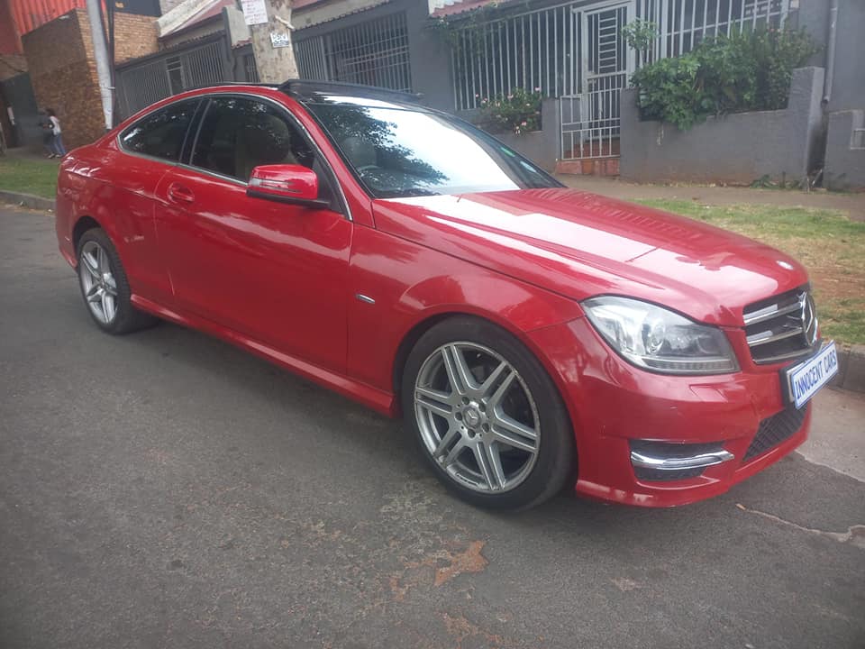 2012 MERCEDES BENZ C250 SPORT CDI DIESEL, AUTOMATIC, RED COLOR, MILEAGE