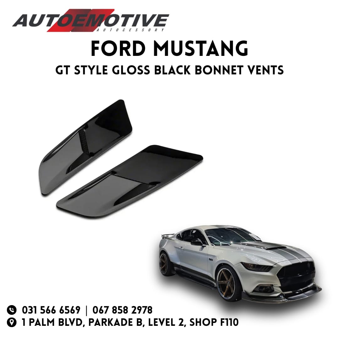 Ford Mustang GT Style Gloss Black Bonnet Vents - Private Seller Ford Mustang GT Style Gloss Black Bonnet Vents - Private Seller