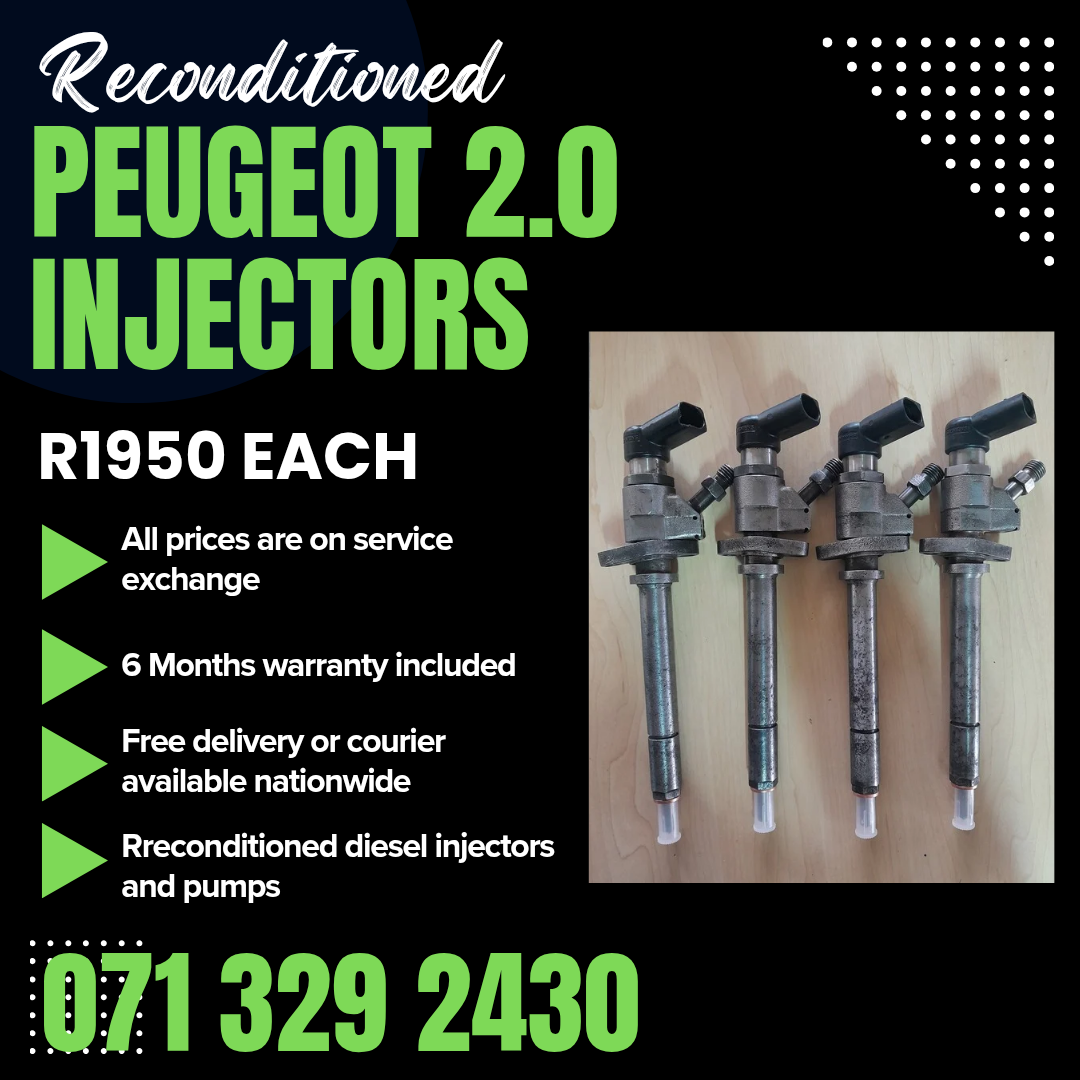 PEUGEOT 2.0 INJECTORS FOR SALE WITH WARRANTY - Private Seller PEUGEOT 2.0 INJECTORS FOR SALE WITH WARRANTY - Private Seller