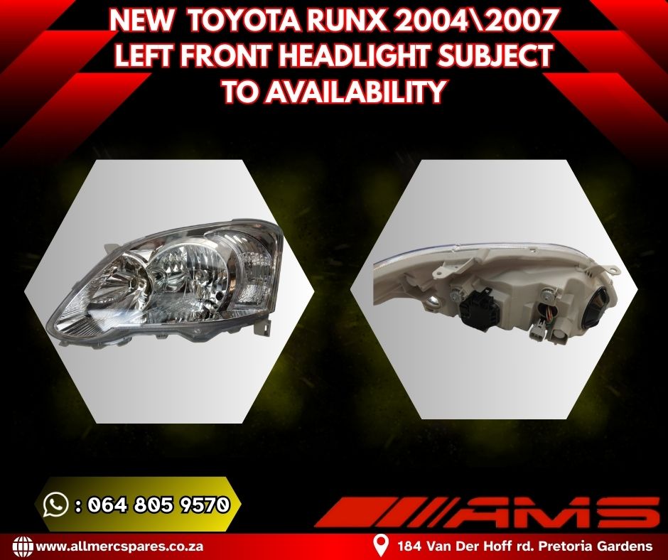 Toyota Runx Left Front Headlight – Limited Stock - Private Seller Toyota Runx Left Front Headlight – Limited Stock - Private Seller