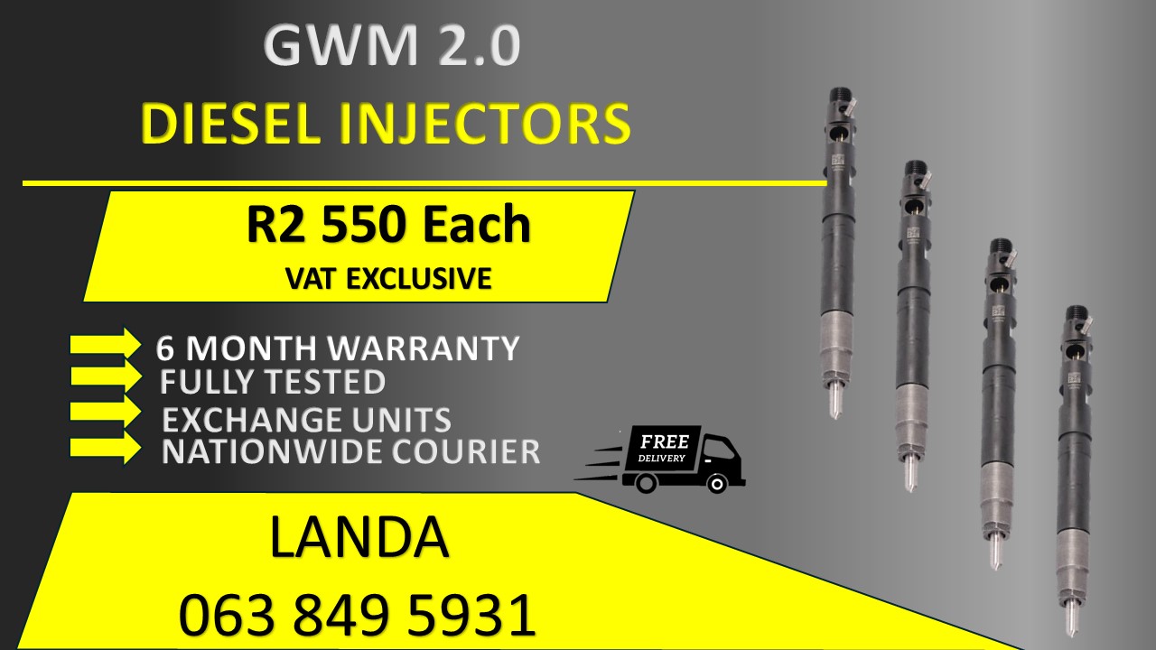 GWM 2.0 DIESEL INJECTORS FOR SALE OR RECON WITH WARRANTY - Private Seller GWM 2.0 DIESEL INJECTORS FOR SALE OR RECON WITH WARRANTY - Private Seller