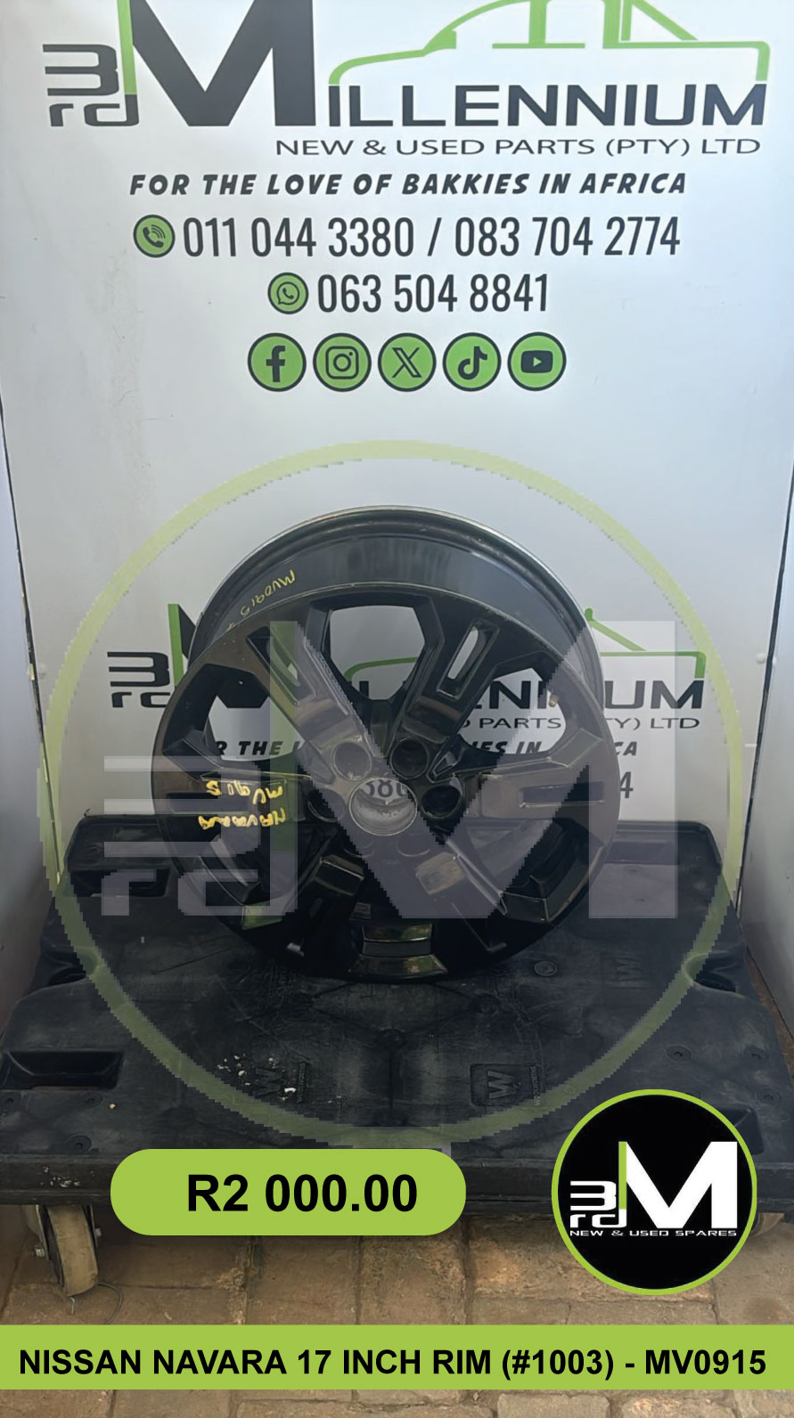 NISSAN NAVARA 17 INCH RIMS AVAILABLE (SOLD INDIVIDUALLY) - MV0915 - Private Seller NISSAN NAVARA 17 INCH RIMS AVAILABLE (SOLD INDIVIDUALLY) - MV0915 - Private Seller