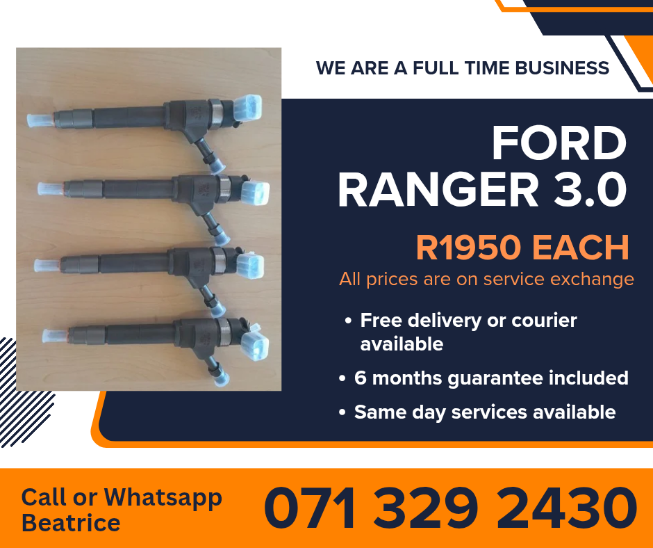 FORD RANGER 3.0 INJECTORS FOR SALE WITH WARRANTY INCLUDED - Private Seller FORD RANGER 3.0 INJECTORS FOR SALE WITH WARRANTY INCLUDED - Private Seller