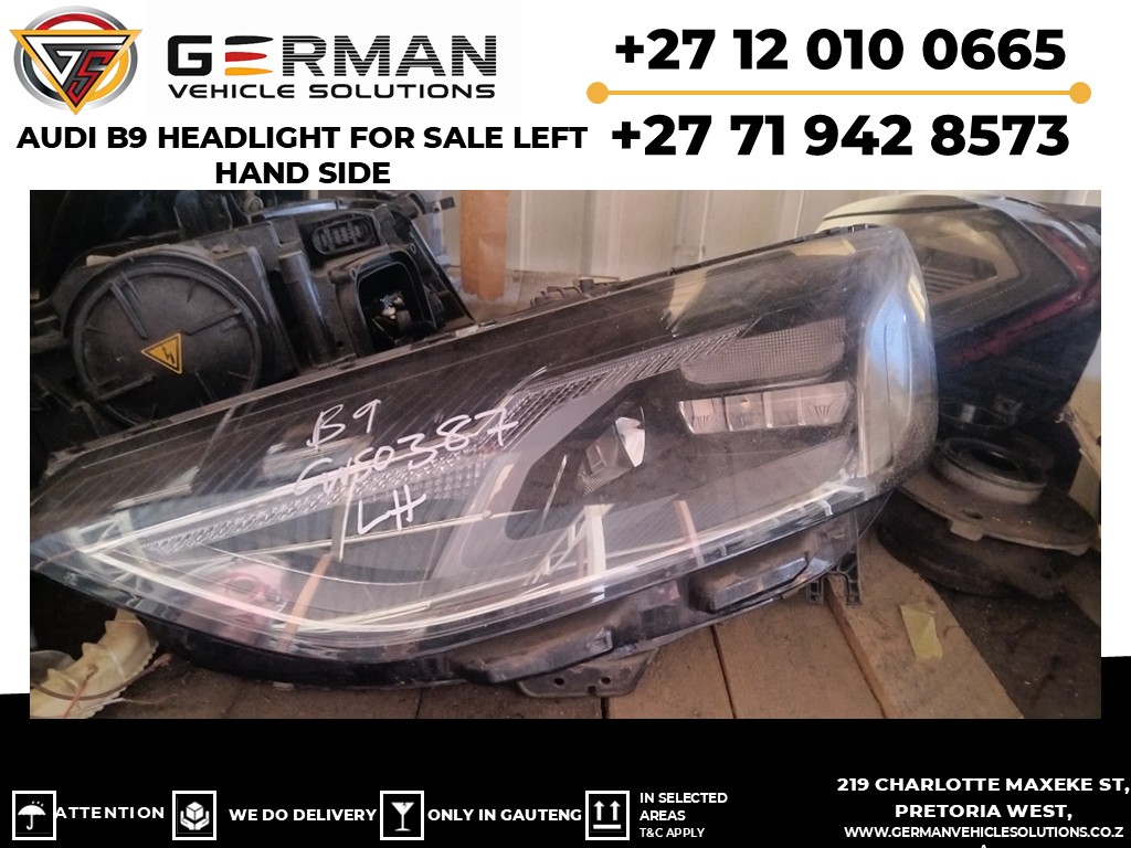 Audi b9 left-side headlight used original in great shape