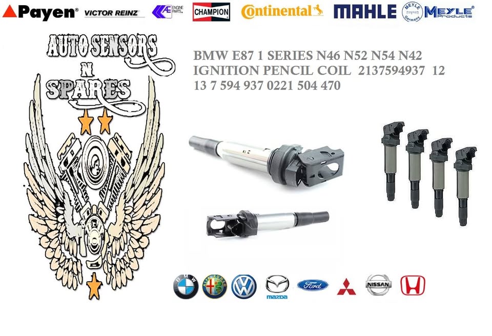 BMW E87 1 SERIES N46 N52 N54 N42 IGNITION PENCIL COIL 2137594937 12 13 7 594 937 0221 504 470 - Private Seller