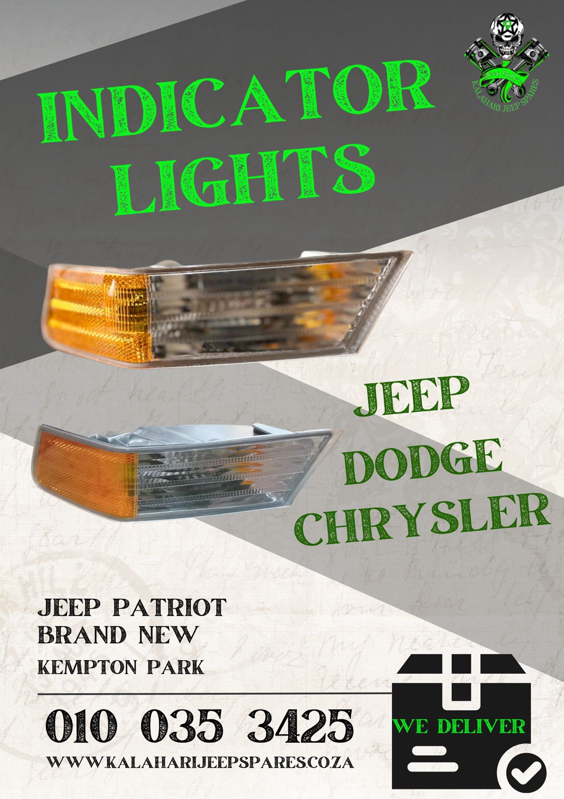 Jeep Patriot | New | Indicator Lights (L|R) - Jeep Exterior Parts - Private Seller Jeep Patriot | New | Indicator Lights (L|R) - Jeep Exterior Parts - Private Seller