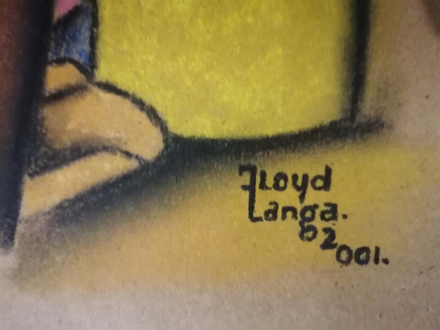 Oil paintings, Floyd Langa.