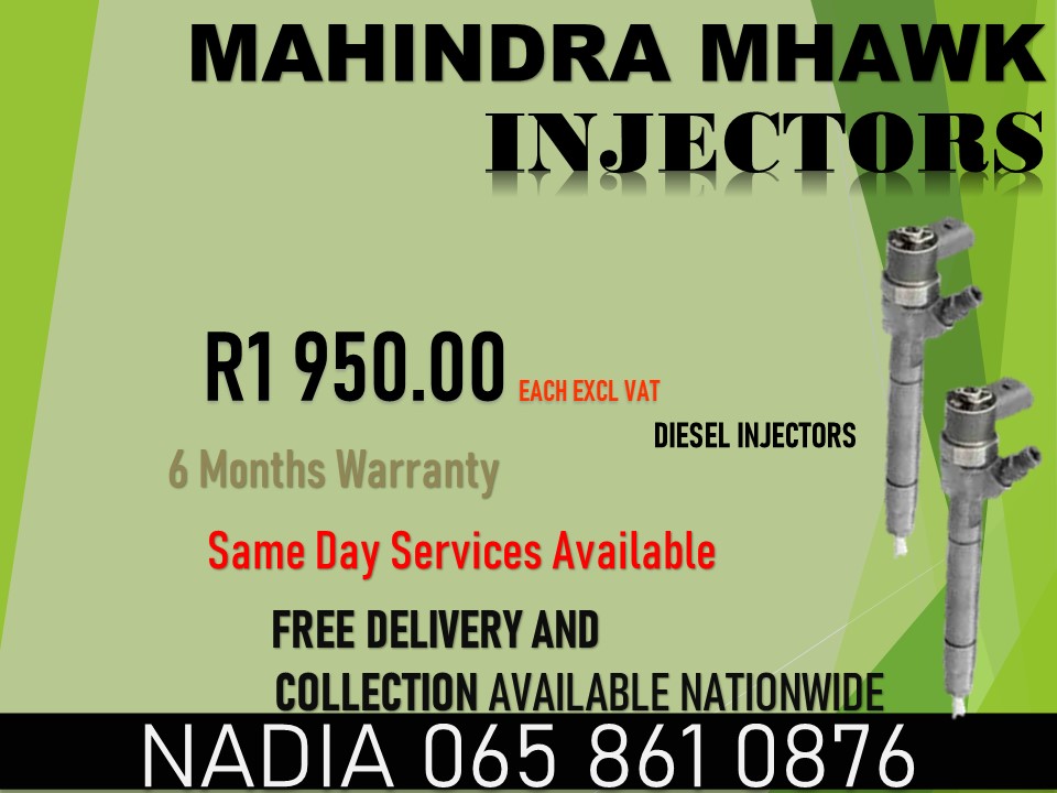 MHAWK 2.2 MAHINDRA DIESEL INJECTORS FOR SALE WITH WARRANTYY - Private Seller MHAWK 2.2 MAHINDRA DIESEL INJECTORS FOR SALE WITH WARRANTYY - Private Seller