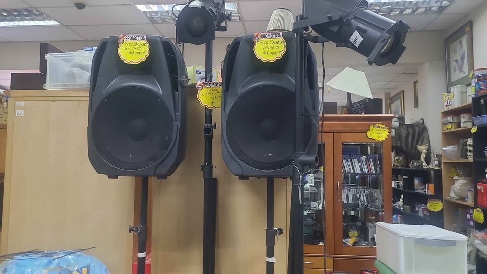 Stage Lights and Stage speakers with Stands