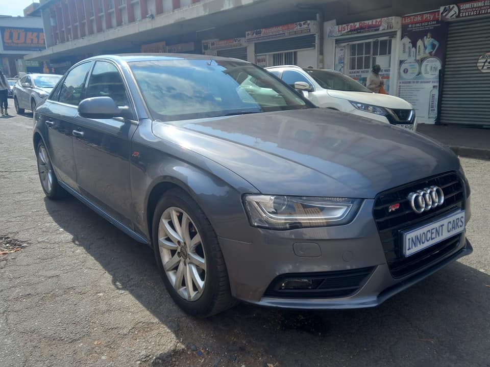 2015 AUDI A4 2.0 TFSI PETROL ENGINE, AUTOMATIC, GREY COLOR, MILEAGE 74000KM