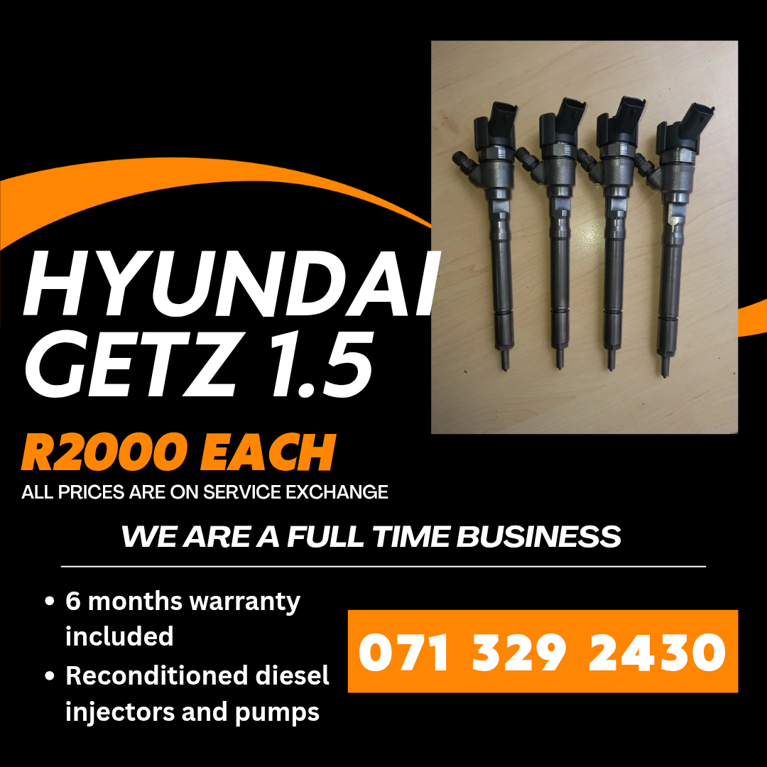 HYUNDAI GETZ 1.5 INJECTORS FOR SALE WITH WARRANTY - Private Seller HYUNDAI GETZ 1.5 INJECTORS FOR SALE WITH WARRANTY - Private Seller