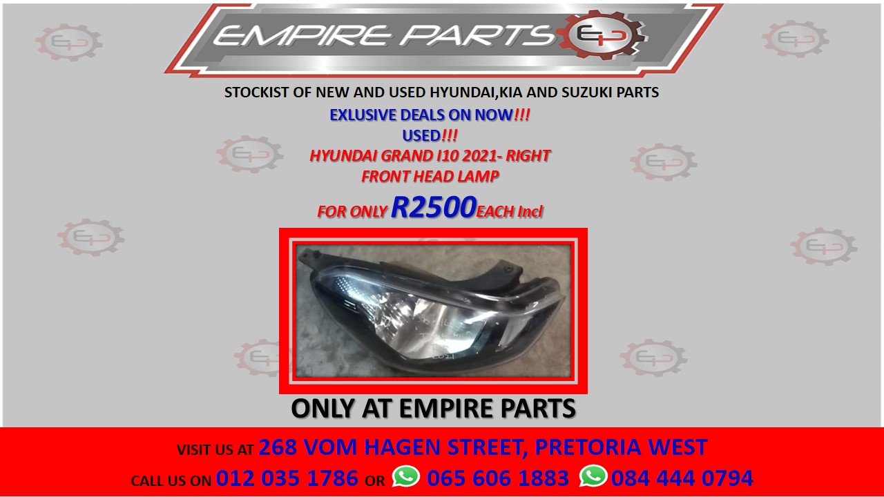 HYUNDAI GRAND I10 2021- RIGHT FRONT HEAD LAMP - Private Seller HYUNDAI GRAND I10 2021- RIGHT FRONT HEAD LAMP - Private Seller