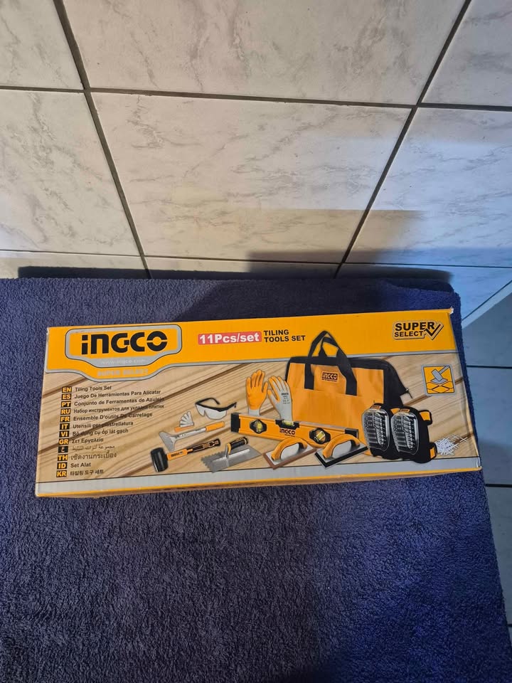 Ingco Super Select Tiling 11-piece Tool Set, a kit for tiling projects ...