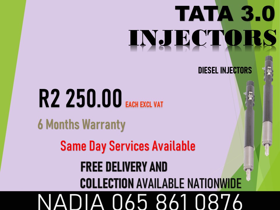 3.0 TATA DIESEL INJECTORS FOR SALE NATIONWIDE - Private Seller 3.0 TATA DIESEL INJECTORS FOR SALE NATIONWIDE - Private Seller