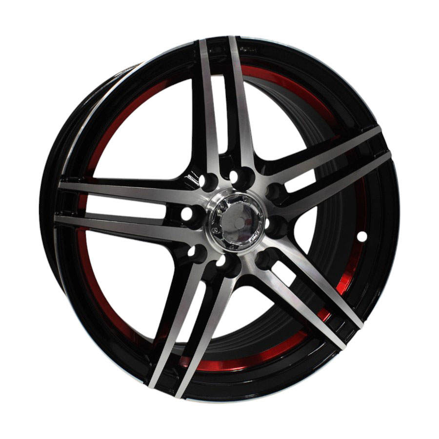 15″ M7077 4/100 Gloss Black Alloy Wheels