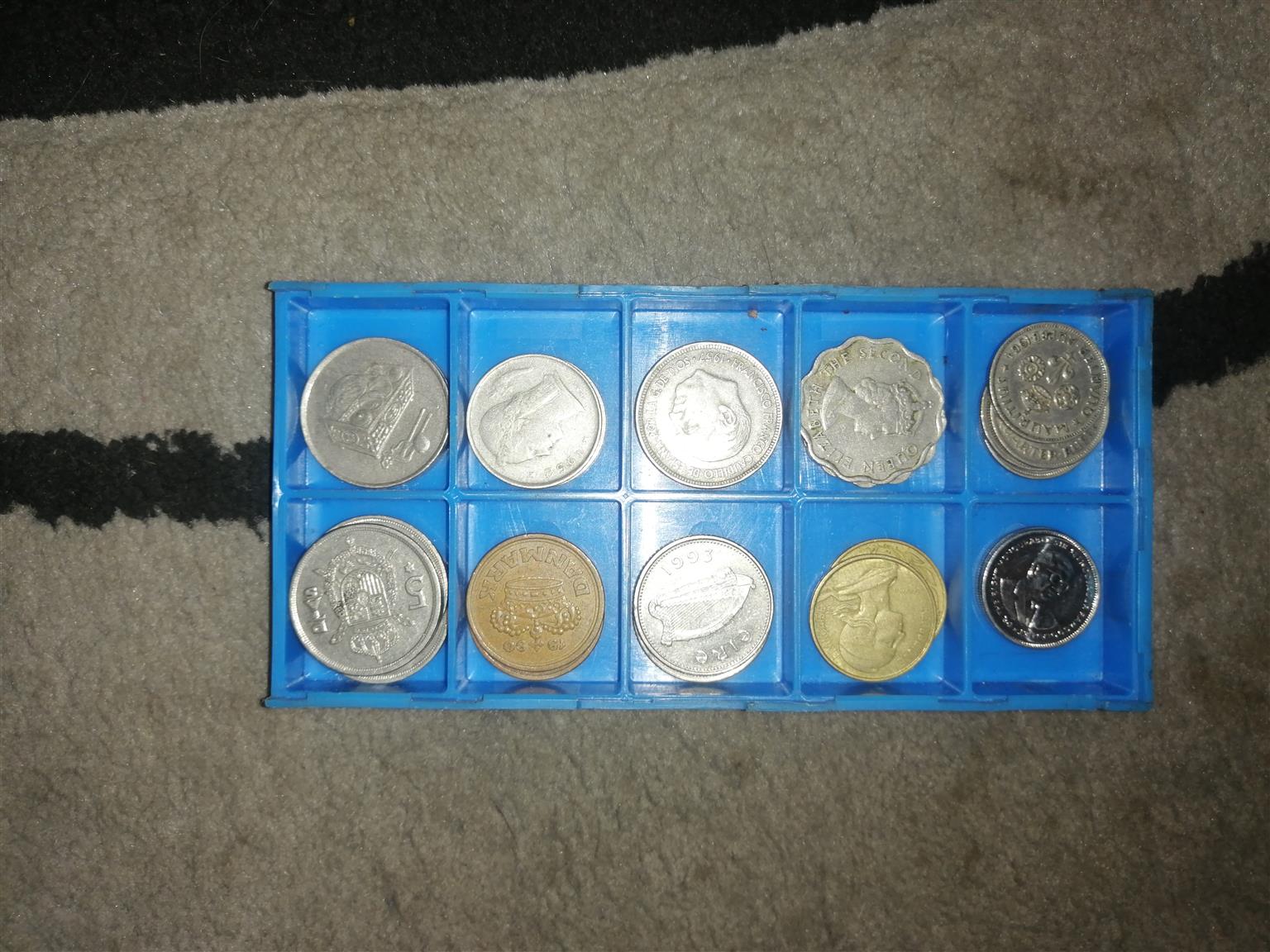 Lots of old coins of all over the world for sale