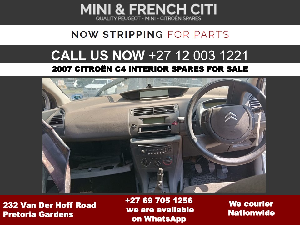 2007 Citroen C4 Interior Spares for Sale - Private Seller 2007 Citroen C4 Interior Spares for Sale - Private Seller