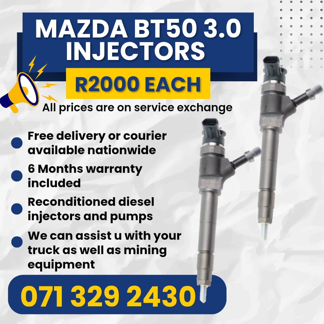 MAZDA BT50 3.0 INJECTORS FOR SALE WITH WARRANTY INCLUDED - Private Seller MAZDA BT50 3.0 INJECTORS FOR SALE WITH WARRANTY INCLUDED - Private Seller