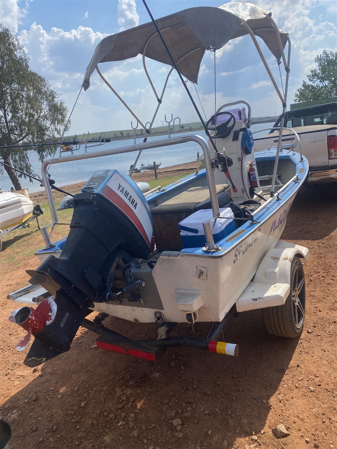 4M ST LUCIA SKI VEE WITH 55 YAMAHA NON TRIM AND TILT