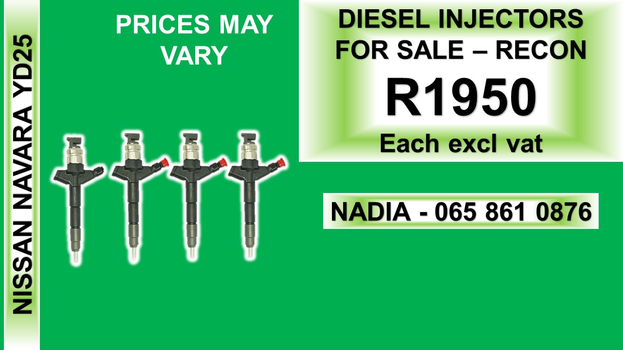 NISSAN NAVARA YD25 DIESEL INJECTORS FOR SALE OR TO RECON - Private Seller NISSAN NAVARA YD25 DIESEL INJECTORS FOR SALE OR TO RECON - Private Seller