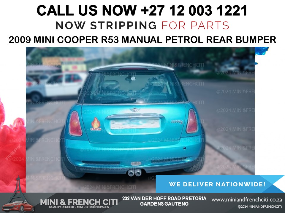 MINI COOPER R53 2009 REAR BUMPER FOR SALE - Private Seller MINI COOPER R53 2009 REAR BUMPER FOR SALE - Private Seller