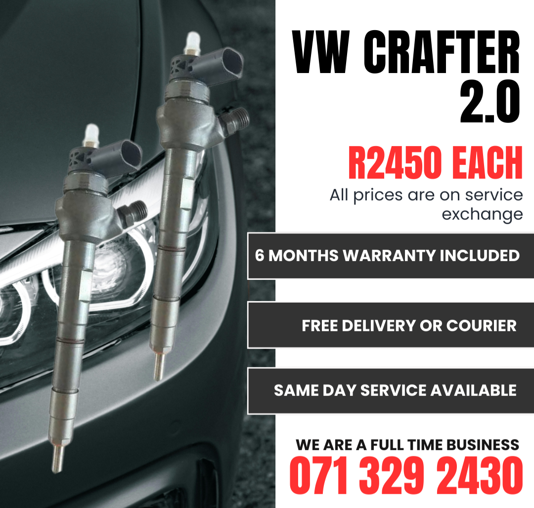 VW CRAFTER 2.0 INJECTORS FOR SALE WITH WARRANTY INCLUDED - Private Seller VW CRAFTER 2.0 INJECTORS FOR SALE WITH WARRANTY INCLUDED - Private Seller