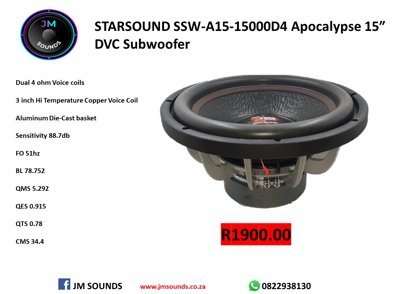 STARSOUND APOCALYPSE SSW-A15-15000D4 | Junk Mail Marketplace