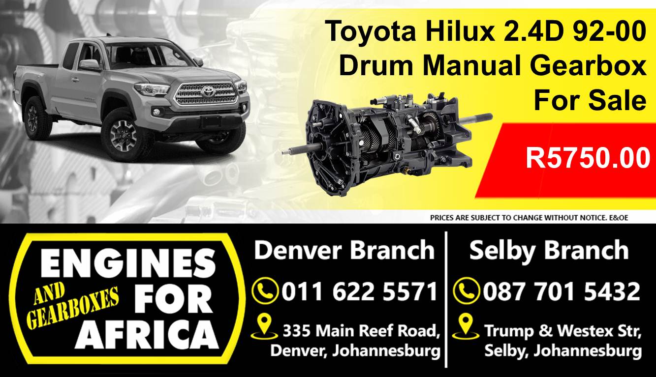 Used Toyota 2L 2.4D 92-00 Drum Manual 5Speed Gearbox For Sale