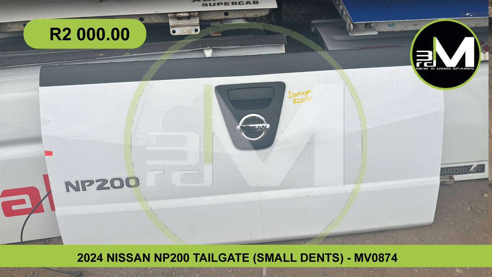 2024 NISSAN NP200 TAILGATE (SMALL DENTS) - MV0874 - Private Seller 2024 NISSAN NP200 TAILGATE (SMALL DENTS) - MV0874 - Private Seller