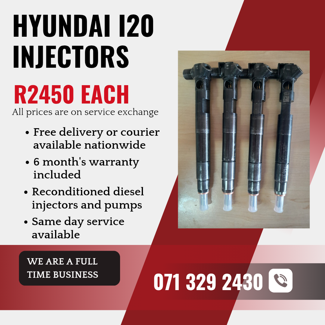 HYUNDAI I20 INJECTORS FOR SALE WITH WARRANTY INCLUDED - Private Seller HYUNDAI I20 INJECTORS FOR SALE WITH WARRANTY INCLUDED - Private Seller