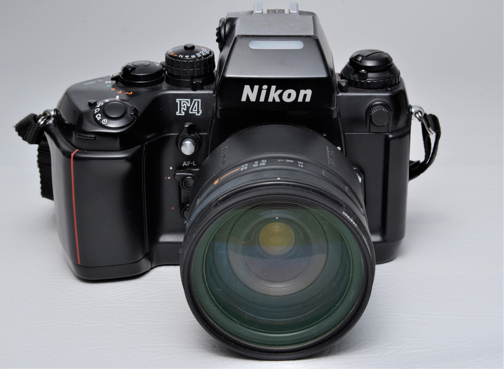Nikon F4 with Tamron 28-200mm zoom lens