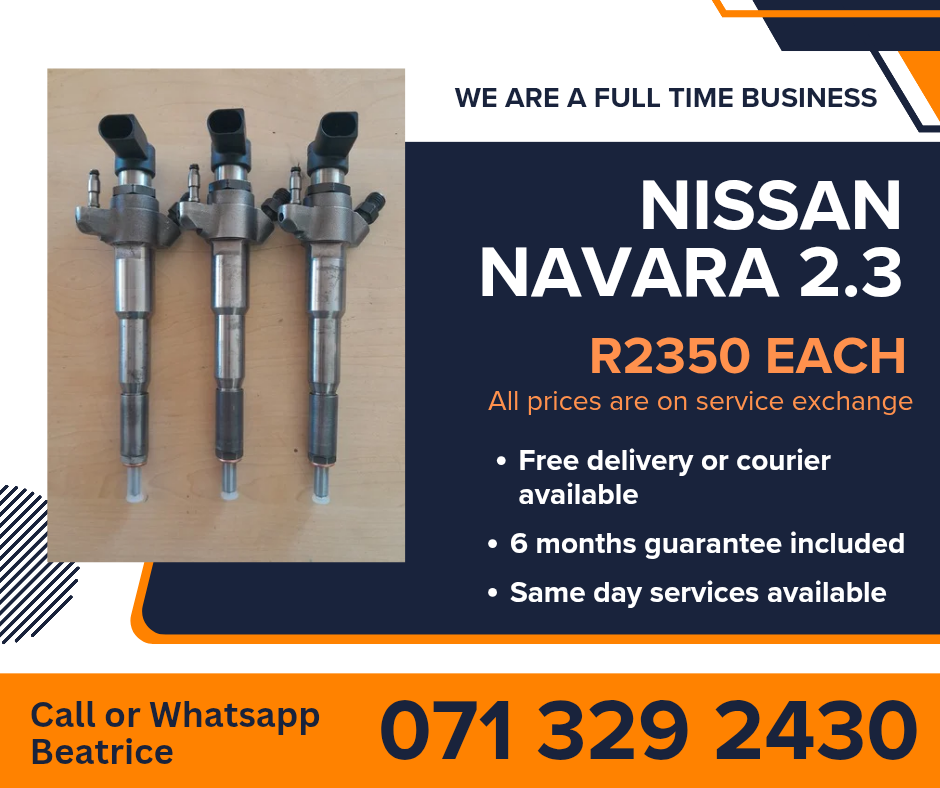 NISSAN NAVARA 2.3 INJECTORS FOR SALE WITH WARRANTY INCLUDED - Private Seller NISSAN NAVARA 2.3 INJECTORS FOR SALE WITH WARRANTY INCLUDED - Private Seller