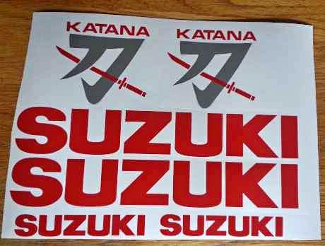 Suzuki Katana decals stickers graphics kits - Private Seller Suzuki Katana decals stickers graphics kits - Private Seller