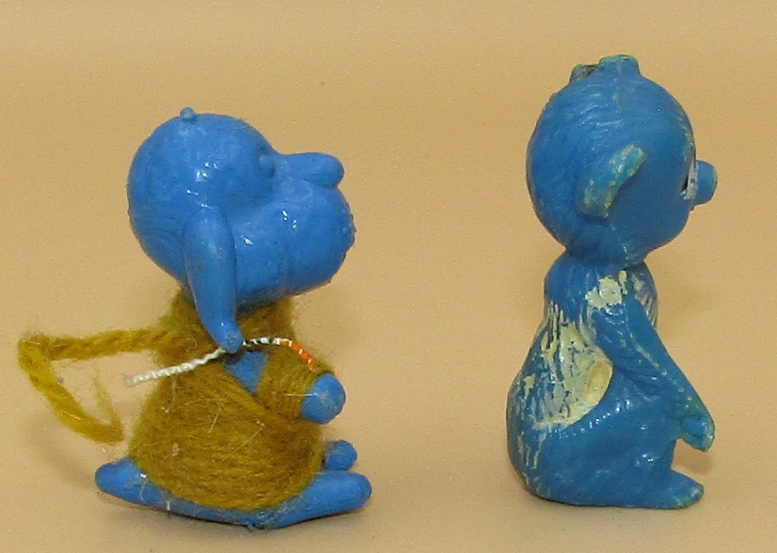 Baby Bear & Happy Dog Plastic Figurine