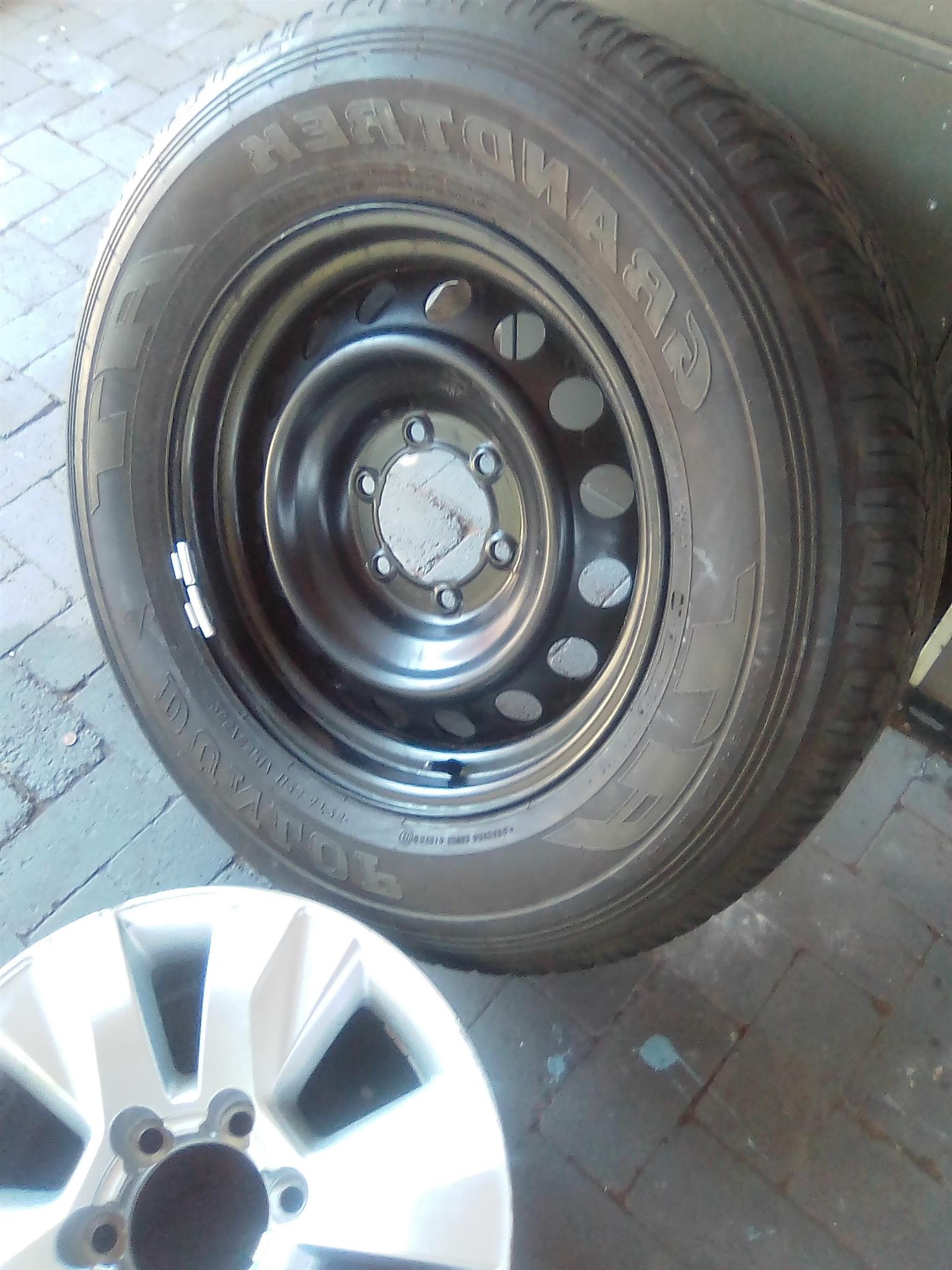 17" Toyota Hilux/Fortuner original standard rim with used tyre to use for spare - Private Seller 17" Toyota Hilux/Fortuner original standard rim with used tyre to use for spare - Private Seller