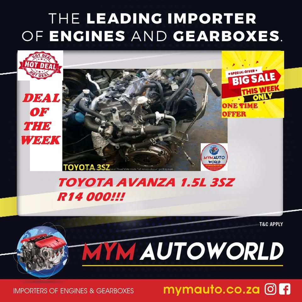 TOYOTA AVANZA 1.5L 3SZ IMPORTED USED ENGINE - Private Seller TOYOTA AVANZA 1.5L 3SZ IMPORTED USED ENGINE - Private Seller