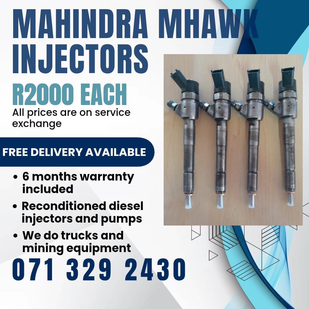 MAHINDRA MHAWK 2.2 INJECTORS FOR SALE WITH WARRANTY - Private Seller MAHINDRA MHAWK 2.2 INJECTORS FOR SALE WITH WARRANTY - Private Seller