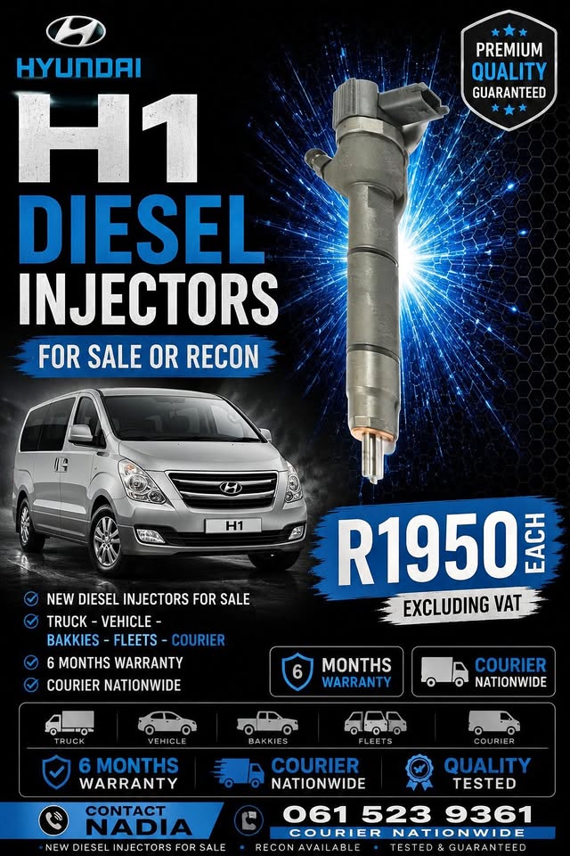 HYUNDAI H1 DIESEL INJECTORS FOR SALE - Private Seller HYUNDAI H1 DIESEL INJECTORS FOR SALE - Private Seller