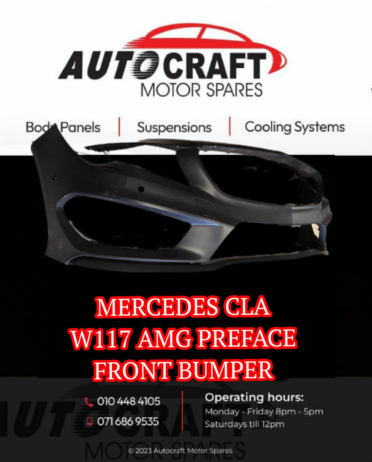 Mercedes Cla W117 AMG preface front bumper